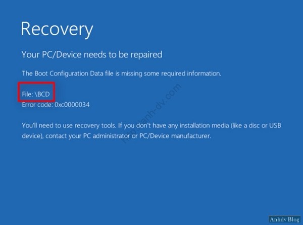 Sửa lỗi BCD, Winload.exe, Winload.efi bằng Mini Windows